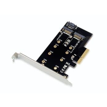 Foto: Conceptronic EMRICK04B 2-in-1-M.2-SSD-PCIe-Karte