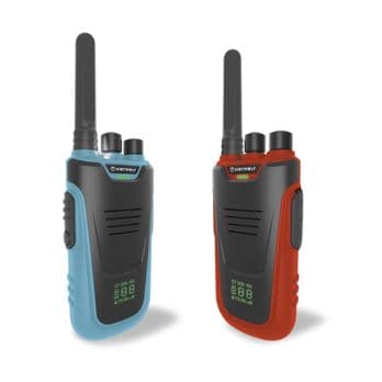 Foto: Kidywolf Walkie-Talkies mit Taschenlampe blau/rot