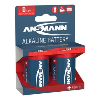 Foto: 1x2 Ansmann Alkaline Mono D LR 20 red-line         1514-0000