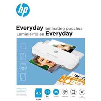 Foto: HP Everyday Laminierfolien A6 80 Micron, 25 Stk.