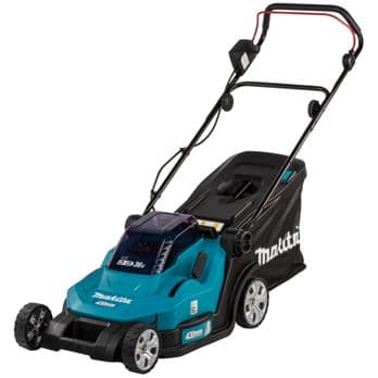 Foto: Makita DLM432PT2 Akku-Rasenmäher