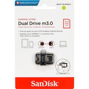 Foto: SanDisk Ultra Dual Drive    32GB m3.0 grey&silver  SDDD3-032G-G46