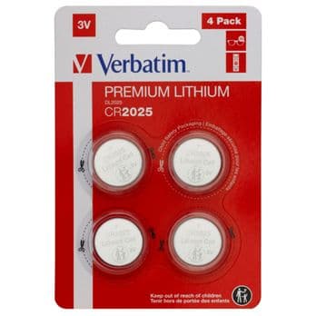 Foto: 20x4 Verbatim CR 2025 Lithium Batterie           49532