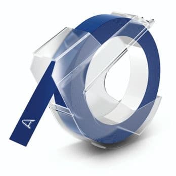 Foto: Dymo 3D Prägeband 9 mm x 3 m Plastik glänzend blau