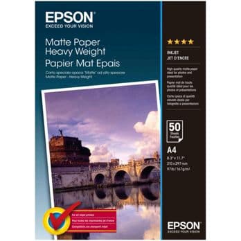 Foto: Epson Matte Paper Heavy Weight A 4, 50 Blatt, 167 g    S 041256