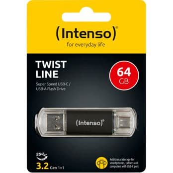Foto: Intenso Twist               64GB USB Stick 3.2 USB-C & USB-A