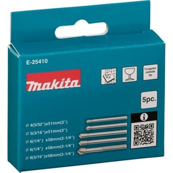 Foto: Makita  E-25410 Glas-/Fliesenbohrer-Set 5-tlg.