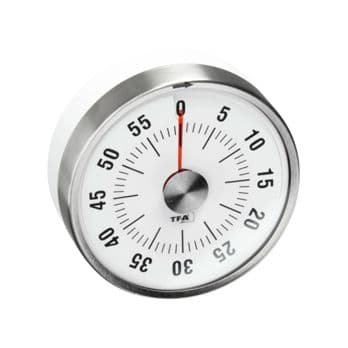 Foto: TFA 38.1028.02           silber Puck Küchen-Timer