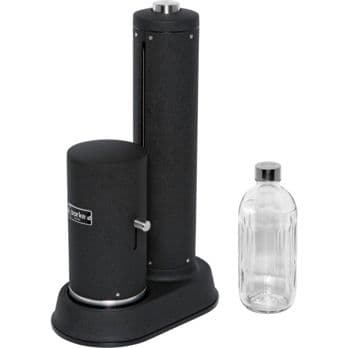 Foto: aarke Carbonator Pro Matte Black mit Glasflasche