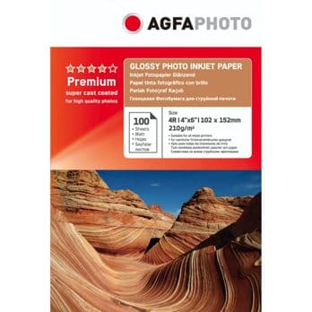 Foto: AgfaPhoto Photo Glossy Paper 210 g 10x15 cm 100 Blatt