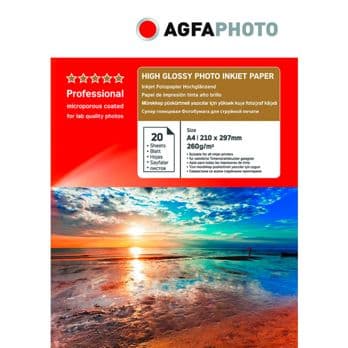 Foto: AgfaPhoto Professional Photo Paper High Gloss 260 g A 4 20 Bl