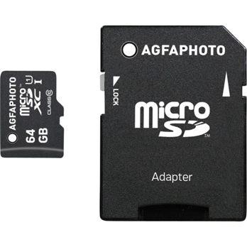Foto: AgfaPhoto MicroSDXC UHS-I   64GB High Speed Class 10 U1 + Adapter
