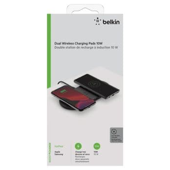 Foto: Belkin BOOST Charge wirel. Dual 2x10W Pad-Netzt. schw.WIZ002vfBK