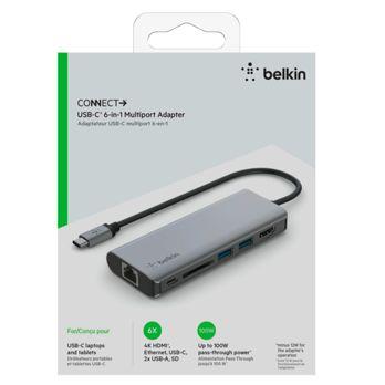 Foto: Belkin CONNECT USB-C 6-in-1 Multiport-Adapter    AVC008btSGY
