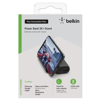 Foto: Belkin Gaming Power Bank 5.000mAh, schwarz     BPZ001btBK