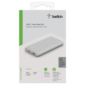 Foto: Belkin Power Bank 18W 10.000mAh Power Delivery, weiß  BPB001btWH