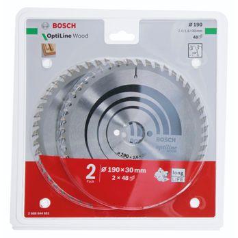 Foto: Bosch 2x Optiline Wood 190x30x2.6/1.6x48T