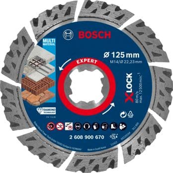 Foto: Bosch EXPERT X-LOCK Multi Material 125 x 22,23 x 2,4 x 12