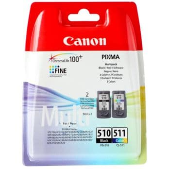 Foto: Canon PG-510 schwarz / CL-511 color Multi Pack
