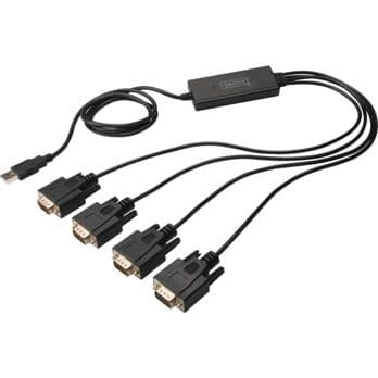 Foto: DIGITUS USB 2.0 zu 4xRS232 Kabel USB zu Serial Adapter,  1,5m