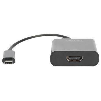 Foto: DIGITUS USB Type-C HDMI Grafik-Adapter 4K/30Hz schwarz