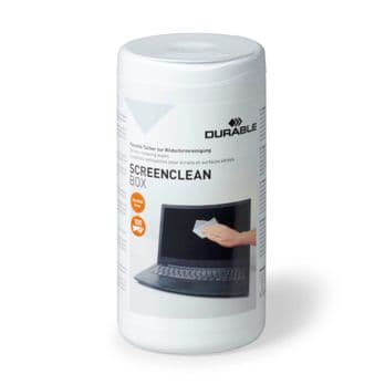 Foto: Durable SCREENCLEAN BOX 100 Feuchtreinigungstücher    573602