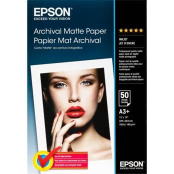 Foto: Epson Archival Matte Paper  A 3+ 50 Blatt, 189 g         S 041340