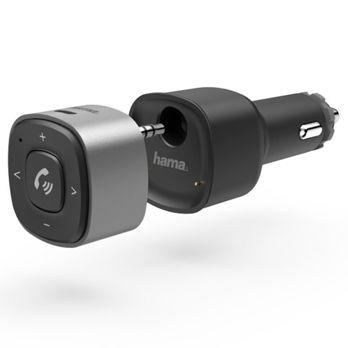 Foto: Hama Bluetooth-Receiver für KfZ 3,5mm Stecker und USB-Ladegerät