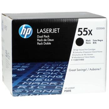 Foto: HP Toner CE 255 XD Doppelpack schwarz No. 55 X