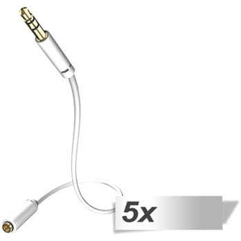 Foto: 5x in-akustik Star Audio Kabel Verlängerung 3,5 mm Klinke 5,0 m