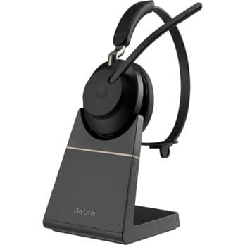 Foto: Jabra Evolve2 65 UC Mono Headset schwarz BT USB-A + Ladestation