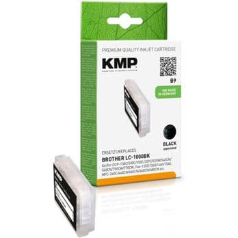 Foto: KMP B9 Tintenpatrone schwarz kompatibel mit Brother LC-1000Bk