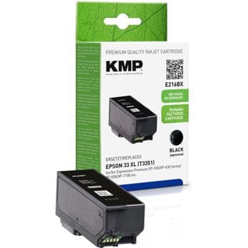 Foto: KMP E216BX Tintenpatrone schwarz kompatibel mit Epson T 3351 XL
