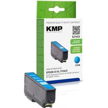Foto: KMP E216CX Tintenpatrone cyan kompatibel mit Epson T 3362 XL