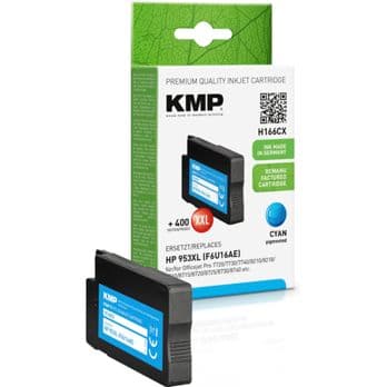 Foto: KMP H166CX Tintenpatrone cyan kompatibel mit HP F6U16AE