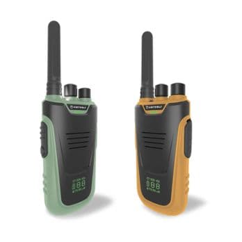 Foto: Kidywolf Walkie-Talkies mit Taschenlampe grün/orange