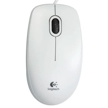 Foto: Logitech B100 Optical USB Mouse white OEM