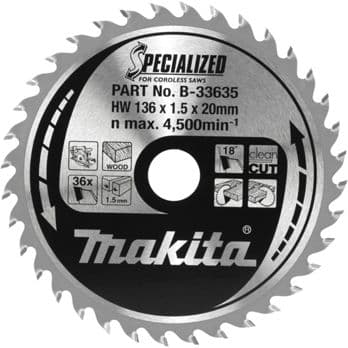 Foto: Makita B-33635 SPECIALIZED Sägeb.136x20x36Z