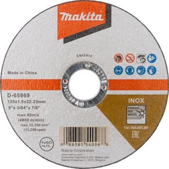 Foto: Makita D-65969-12 Trennscheibe 125x1,2mm INOX