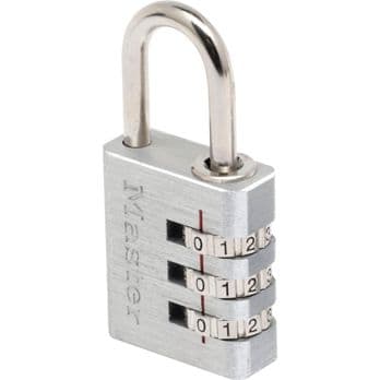 Foto: Master Lock Zahlenschl. aus Alu. m. 3-stell. Zahlenk. 7630EURD