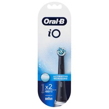 Foto: Oral-B iO Aufsteckbürsten Ultimative Reinigung 2er   BLACK