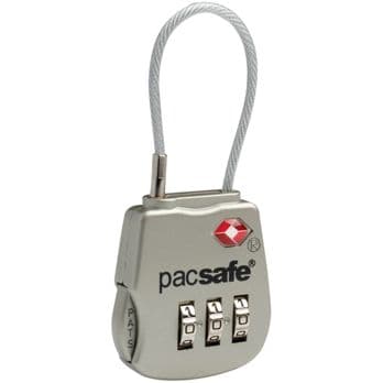 Foto: Pacsafe Prosafe 800 TSA Kabel Zahlenschloss Silver