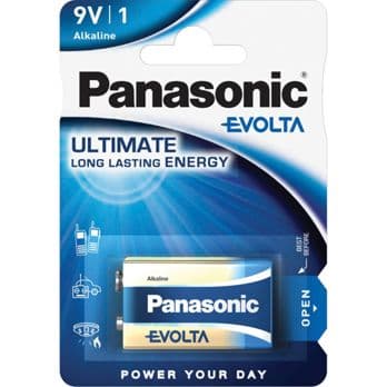 Foto: 1 Panasonic Evolta 6 LR 61 9V-Block            6LR61EGE/1BP