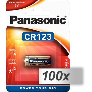 Foto: 100x1 Panasonic Photo CR-123 A Lithium         VPE Masterkarton