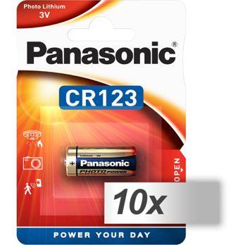 Foto: 10x1 Panasonic Photo CR-123 A Lithium          VPE Innenkarton