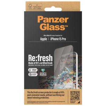 Foto: PanzerGlass Screen Protector Recycled Glass clear iP 15 Pro