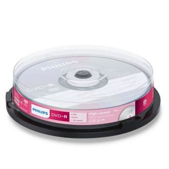 Foto: 1x10 Philips DVD-R 4,7GB 16x SP