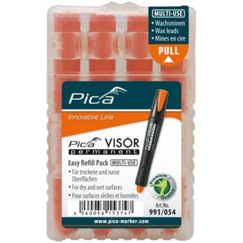 Foto: Pica VISOR permanent Ersatzminen -Sets, fluo-orange