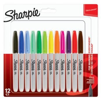 Foto: 1x12 Sharpie Permanentmarker F 12 Farben