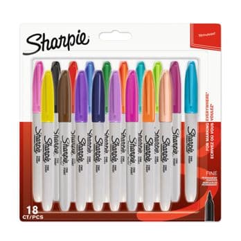 Foto: 1x18 Sharpie Permanentmarker F 18 Farben